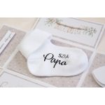 gyedi feliratos baba zokni - Szia Papa felirat