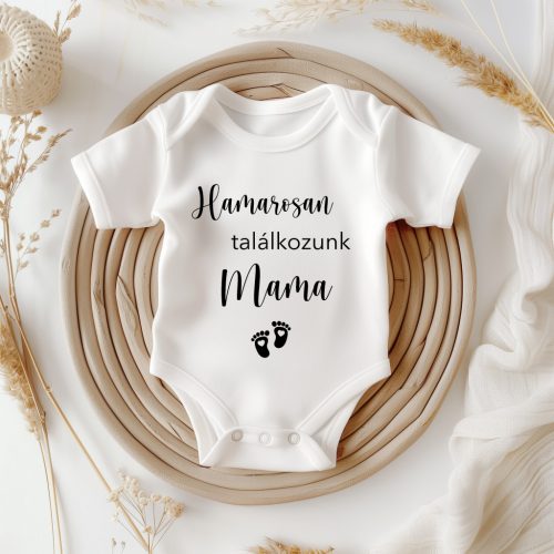 Baba bejelentő body - hamarosan találkozunk mama