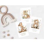 Woodland baba mérföldkő kártya