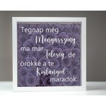 Szülőköszöntő képkeret esküvőre - rózsaszín