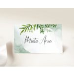 Zöld leveles ültetőkártya